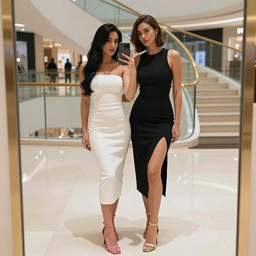 Selfie Moments in a Luxurious Mall