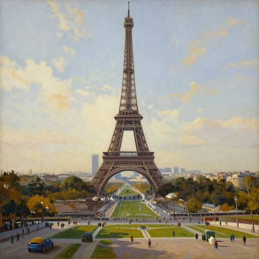Eiffel Tower View Art Print