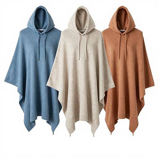 Assorted Hooded Mixed Poncho Styles