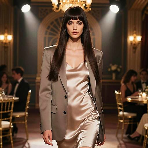 Layered Straight Hair Fashion Editorial