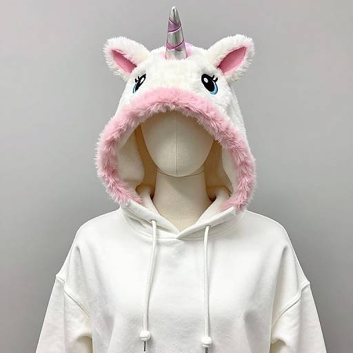 Mannequin in Hoodie with Unicorn Hat