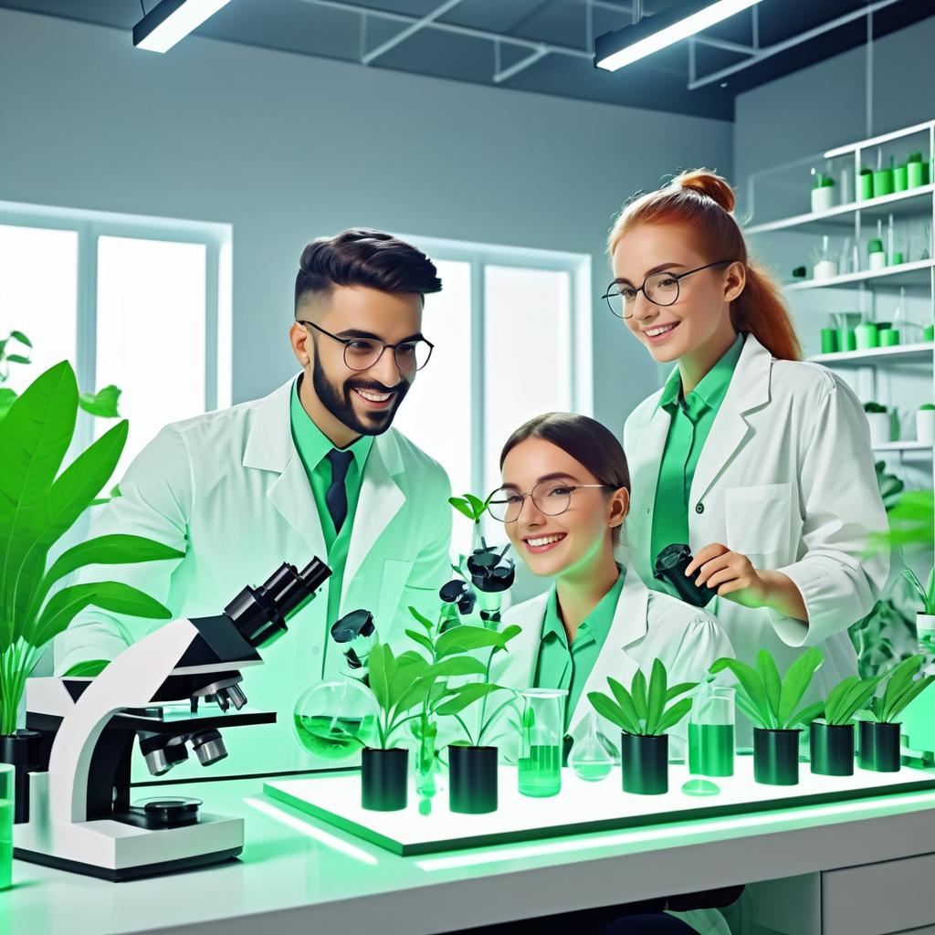 Cheerful Scientists Conducting Fun Experiments