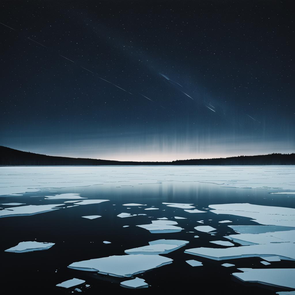 Moonlit Serenity in an Icy Wasteland