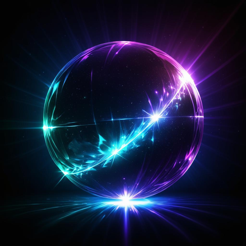 Enchanted Crystal Orb with Glowing Effects