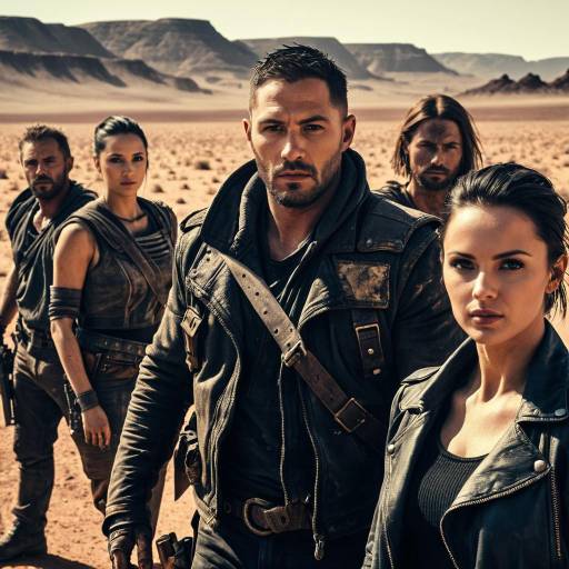Post-Apocalyptic Wasteland Gang in Desert