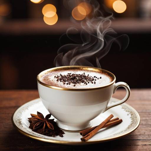 Cozy Chai Tea in Rustic Atmosphere