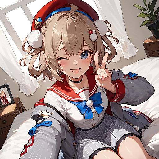 Shigure Ui Vtuber Livestream Selfie