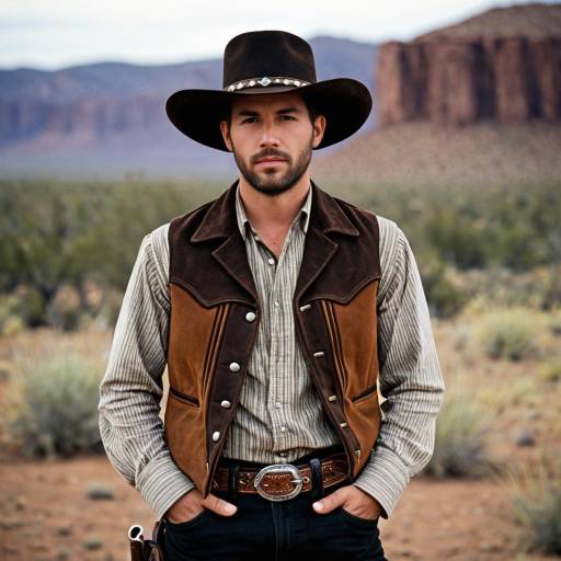 Authentic Wild West Cowboy Costume Portrait