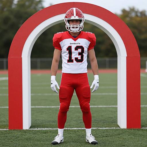 Football Themed Costume with Arch