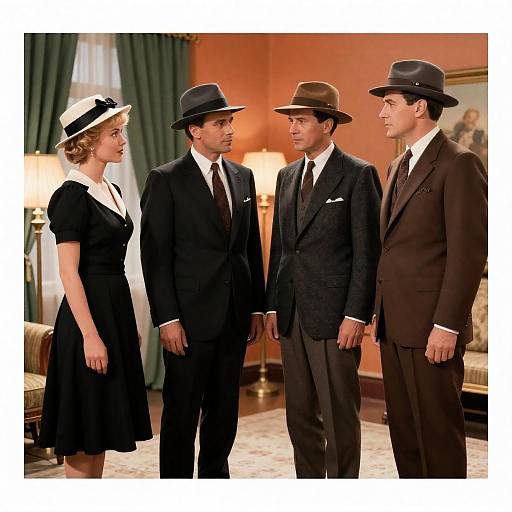 Classic Vintage Movie Poster Scene