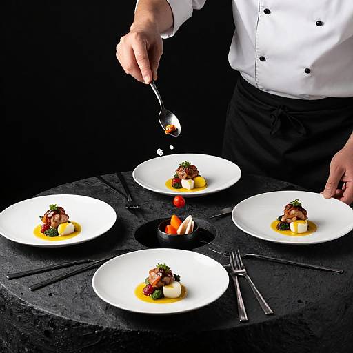 Chef Creating Dishes from Black Hole