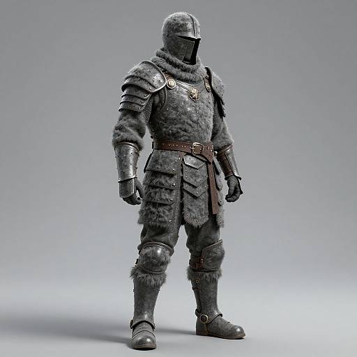 Hyper-Realistic Warrior Armor in Wool