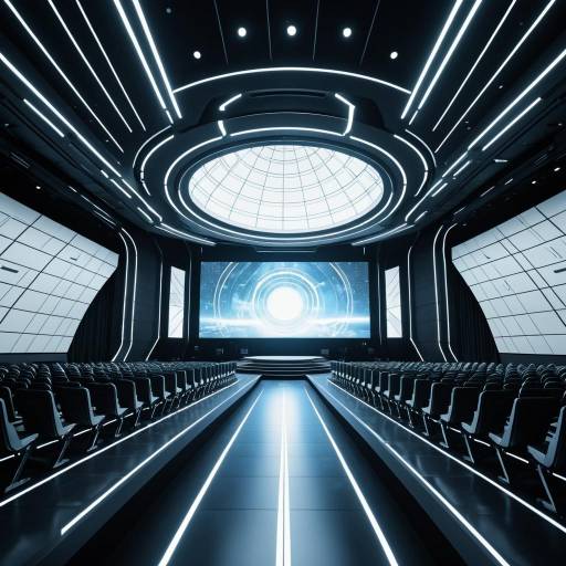 Futuristic Award Ceremony Presentation Hall