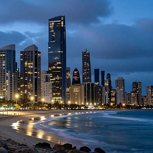 Dramatic Dusk Over Surfers Paradise Skyline