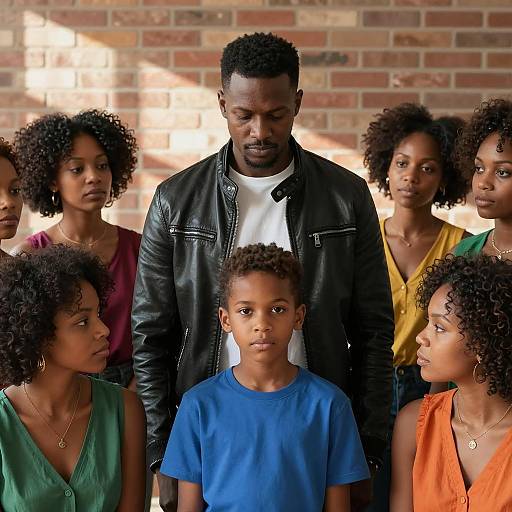 Stylish Family Portrait in Urban Setting