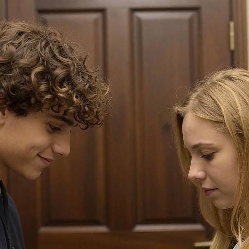 Close-Up Portrait of Two People