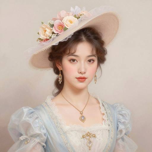 Elegant Vintage Woman Portrait