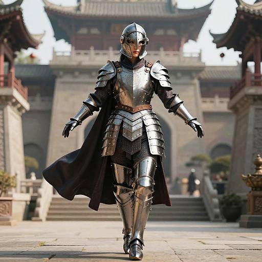 Realistic Delicate Armor in Ancient City