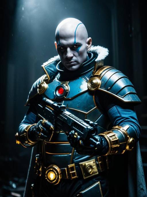 Man Cosplaying as Mr. Freeze