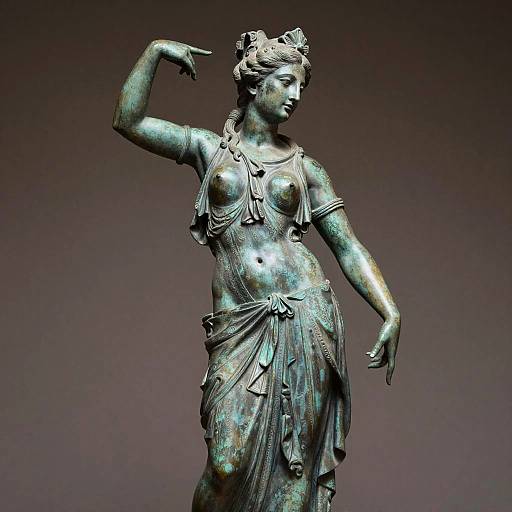 Photorealistic Bronze Goddess Statue