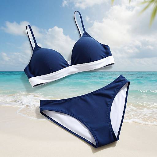 Luxury Ocean Blue Two-Piece Bikini