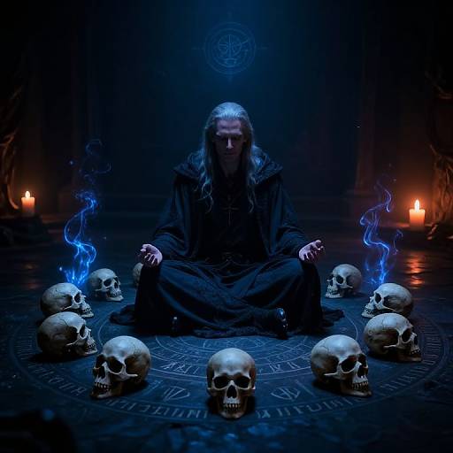 Male Necromancer in Enchanted Circle