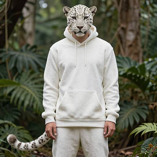 Snow-White Leopard Style Fashion Shoot