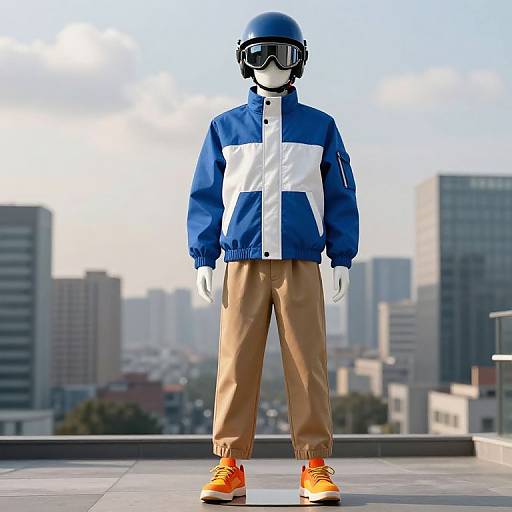 Futuristic Mannequin in Urban Fashion