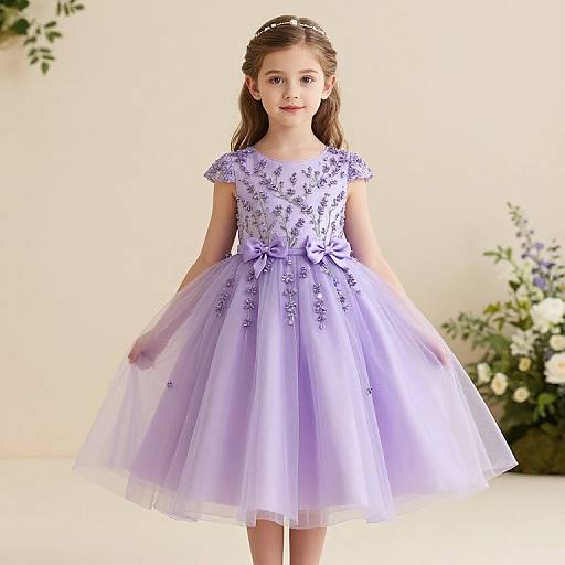 Elegant Lavender Flower Girl Dresses