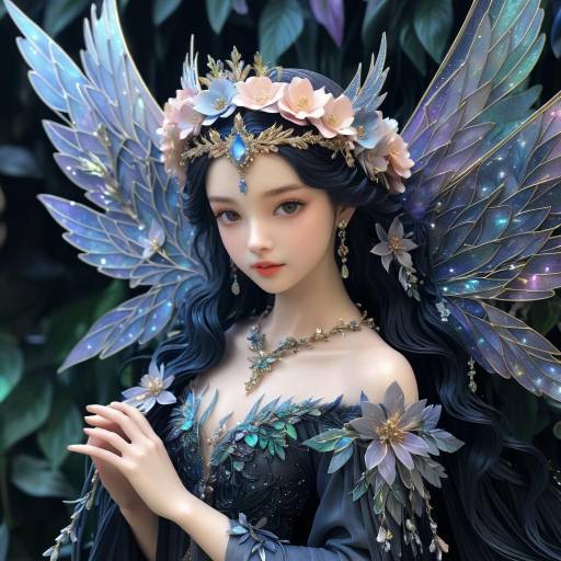 Enchanting Sprite in Dark Fantasy Realm