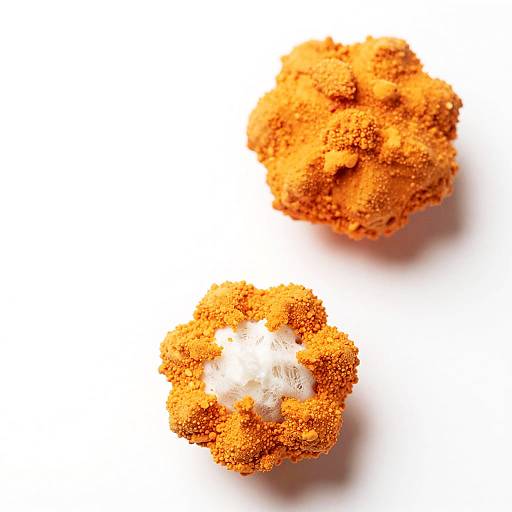 Abstract Orange Objects on White