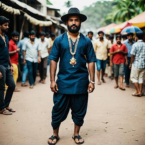 Vinayagar-Themed Male Costume Portrait