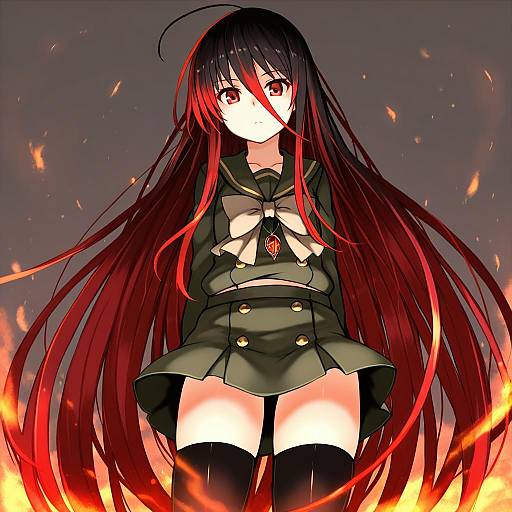Illustration of Alastor (shakugan no shana), shakugan no shana in the style of Ganesagi