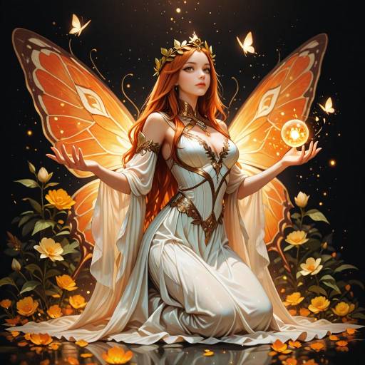 Fantasy Woman in Elegant Light Fantasy Woman in Elegant Light