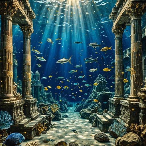 Underwater Kingdom in Waterhouse Style