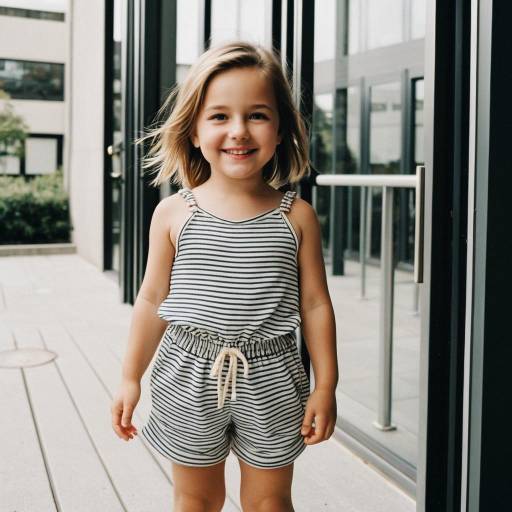 Charming Summer Toddler Fashion Portrait