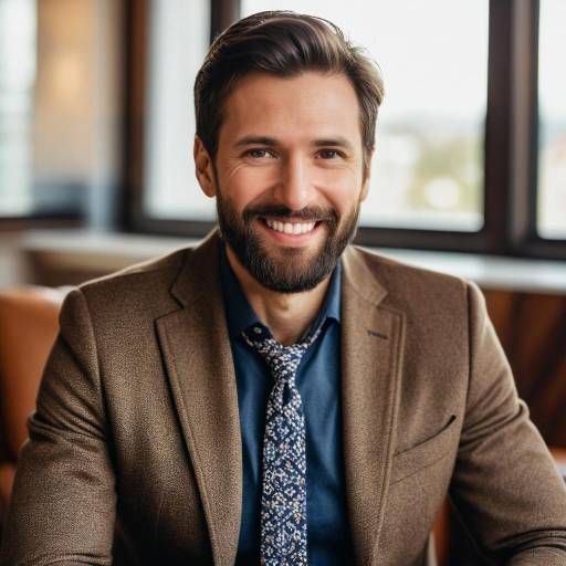 Casual Portrait of a Smiling Man