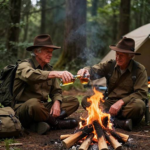 Cozy Campfire Moments with Friends