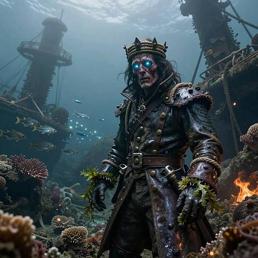 Epic Maritime Lich Captain Portrait