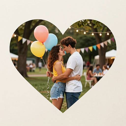 Romantic Summer Celebration in Park