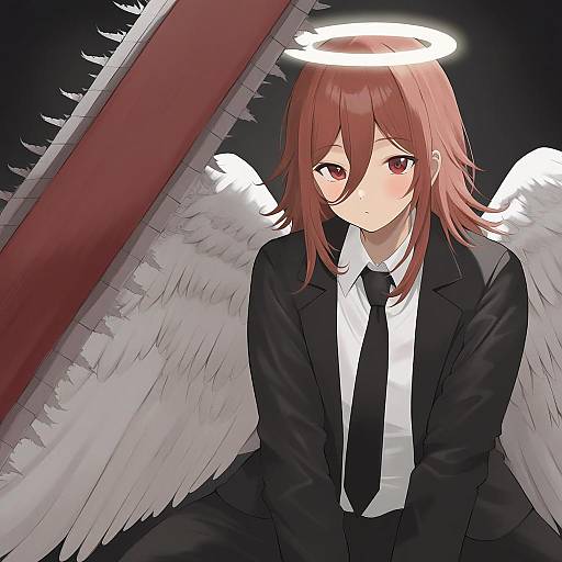 Illustration of Angel devil (chainsaw man), chainsaw man in the style of Neneneji