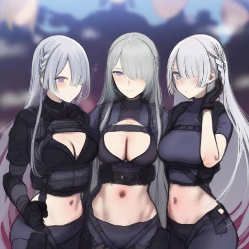 Illustration of Ak-15 (girls' frontline), girls' frontline in the style of Haguhagu (rinjuu circus)