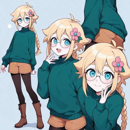 Charming Girl in Cozy Sweater