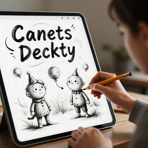 Whimsical AI Drawing Digital Creativity