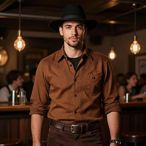 Stylish Rustic Bar Costume Party