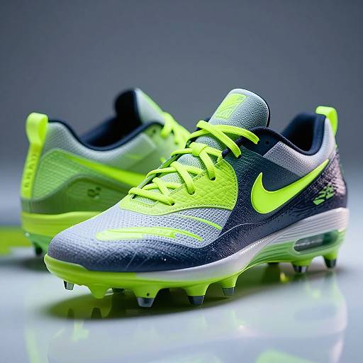 Futuristic Nike Air Max Cleats Close-Up