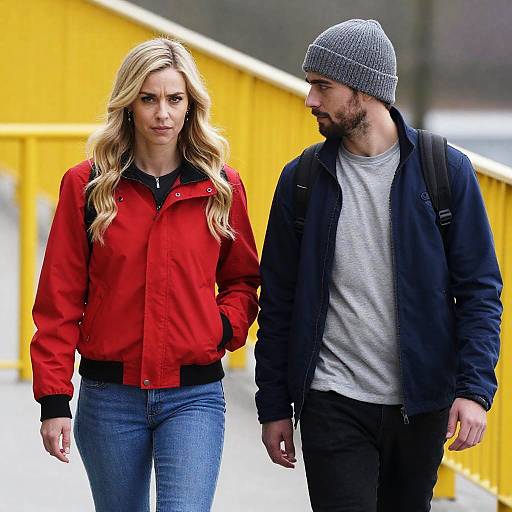 Candid Portrait of a Stylish Couple