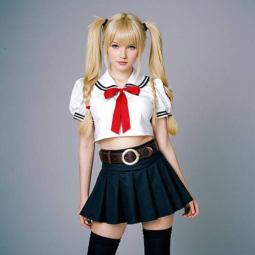 Marie Rose Cosplay with Blonde Twintails
