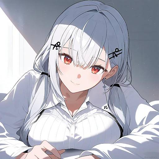 Illustration of Hakase fuyuki, nijisanji in the style of Gengoroumaru (ambidextrous)