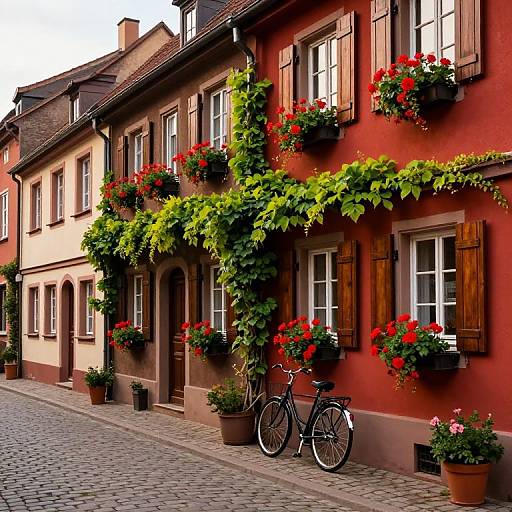 Charming Old European Street Scene